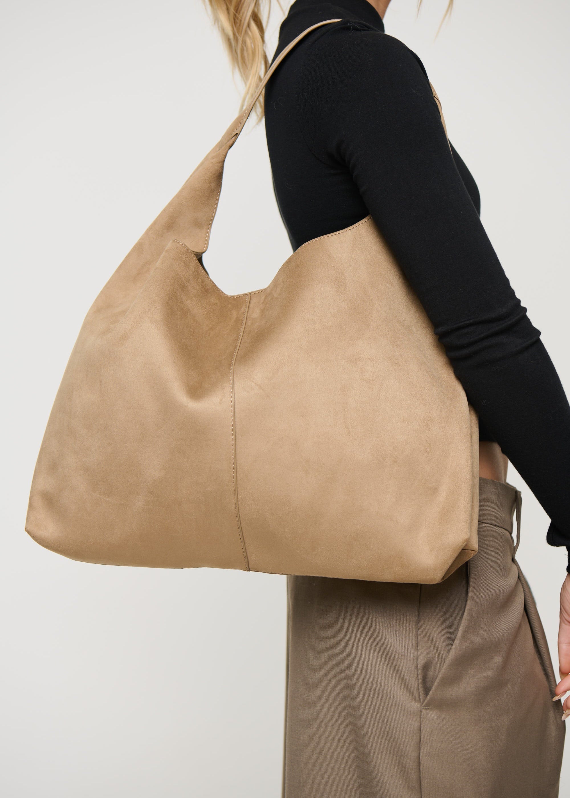 Clementine - Stone Suede